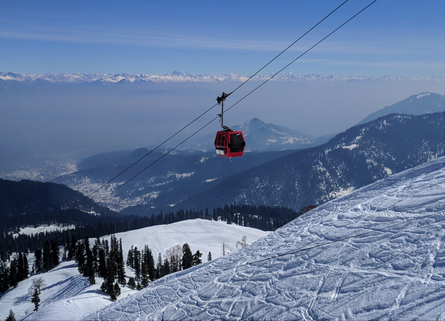 Gondola at Gulmarg Ski Resort in Kashmir