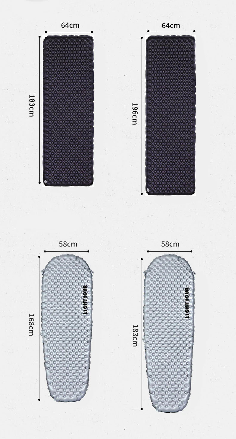 Light Tour Ultralight R4.2/R7.5 Insulated Sleeping Pad 20D Nylon
