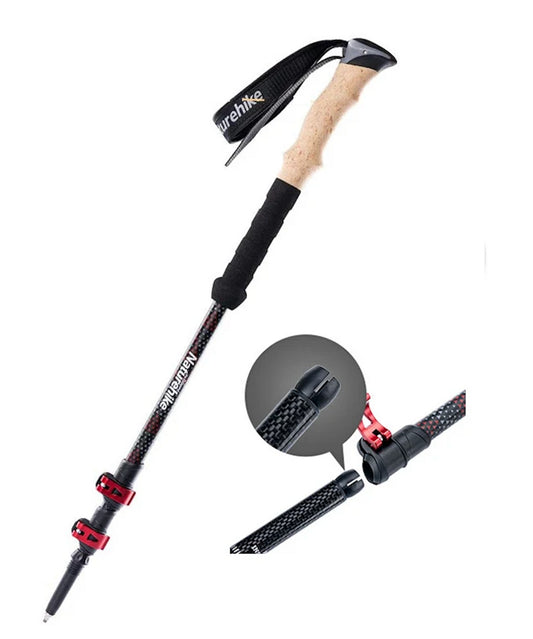 Naturehike Carbon Fibre 3 Part Pole (Pair/2Pcs)