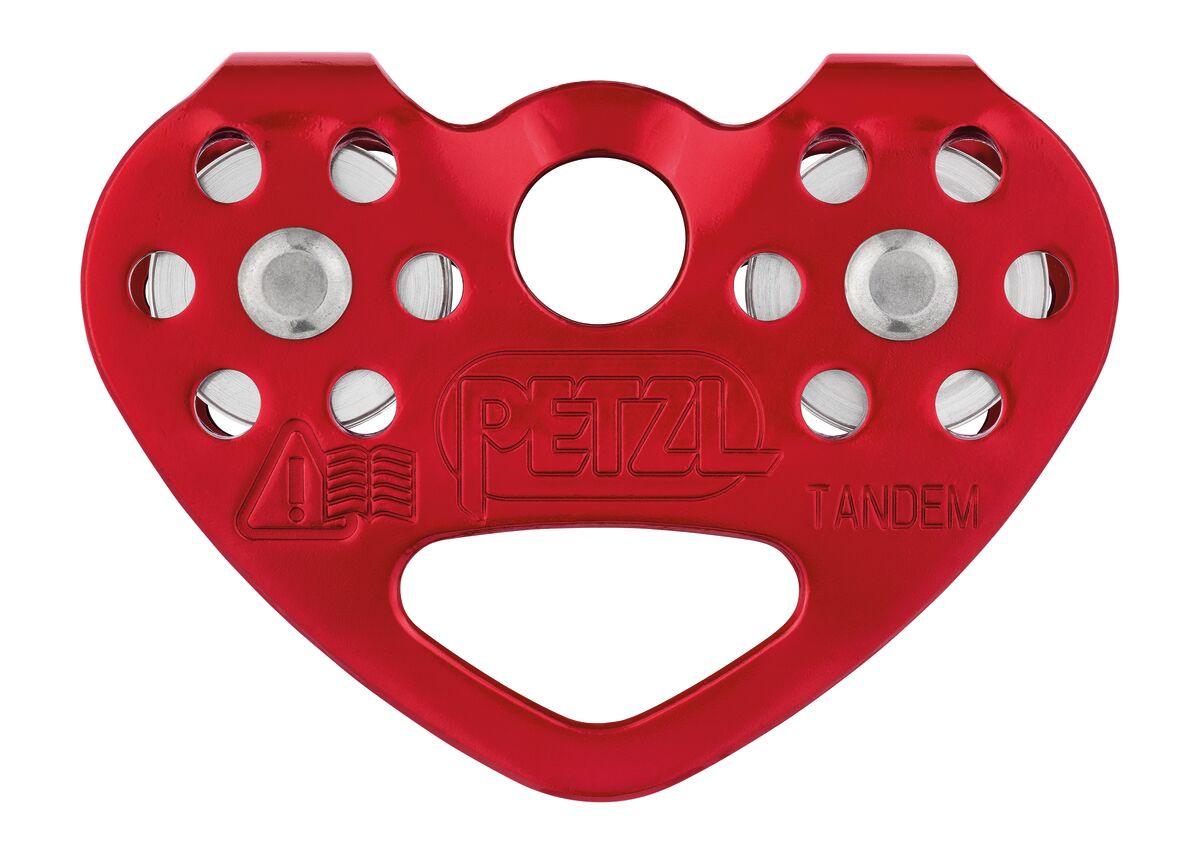 Petzl TANDEM double pulley for Tyrolean traverses