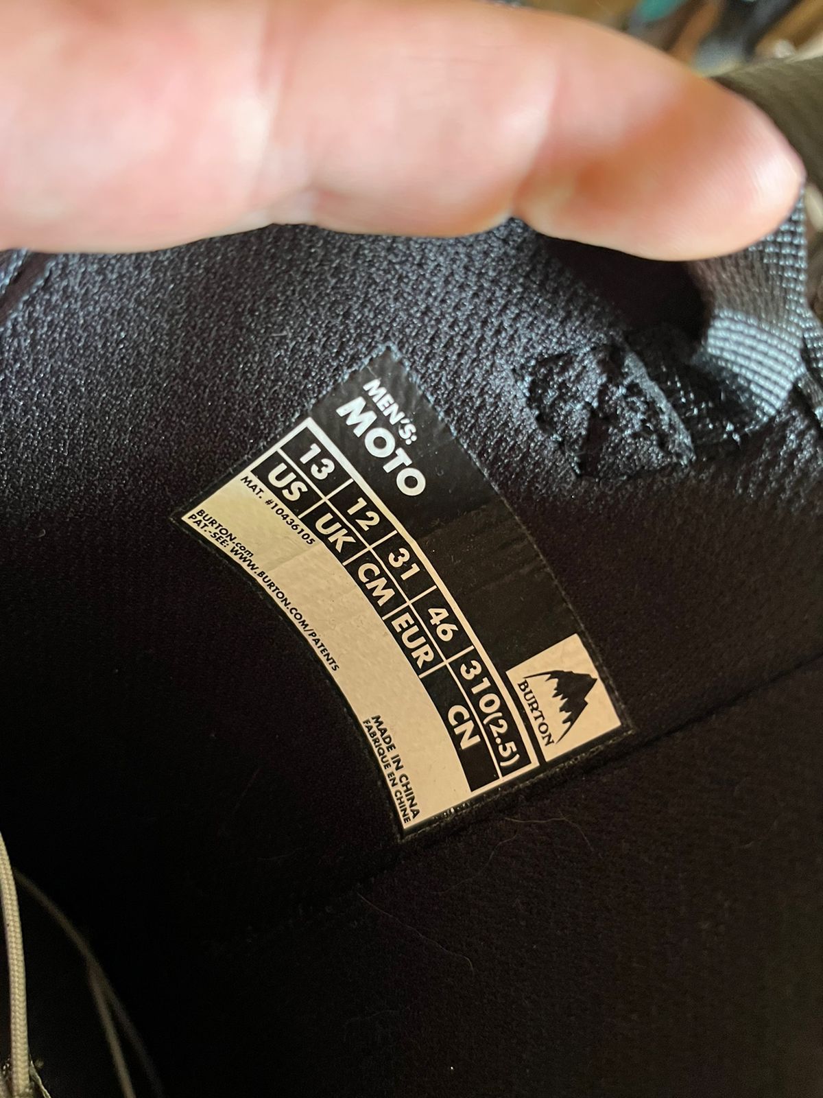 BURTON BOOT MENS' MOTO