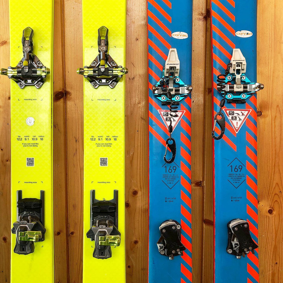 All mountain skis with tec bindings in Kashmir