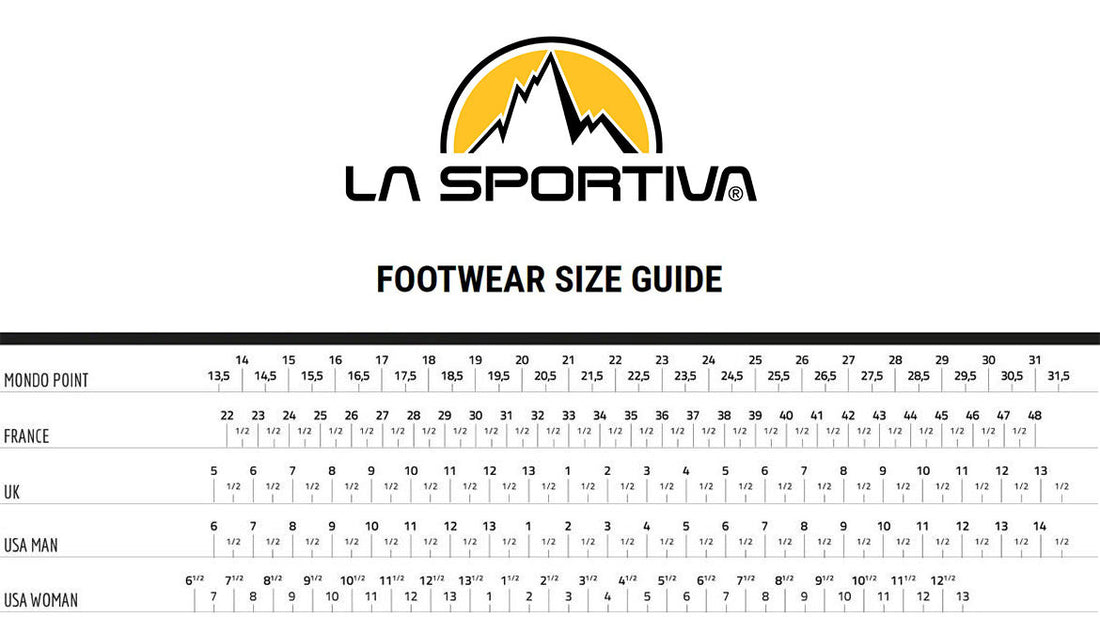 LA SPORTIVA FOOTWEAR SIZE