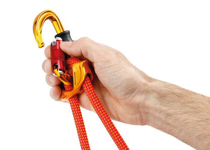 Petzl Sm'D keeper cord hole with compatible device