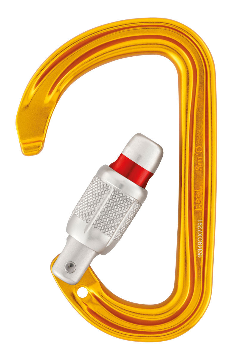 Petzl Sm'D carabiner use with technical climbing equipment