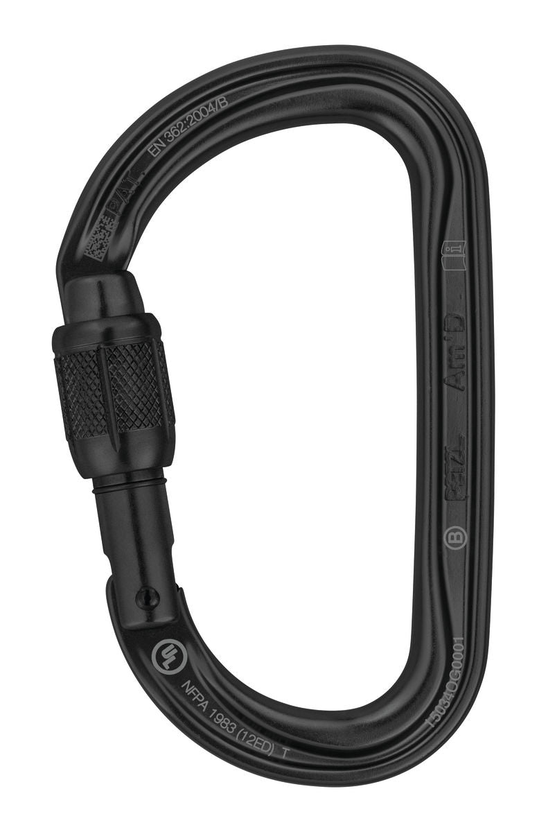 Petzl Am'D M34A SLN black SCREW-LOCK carabiner