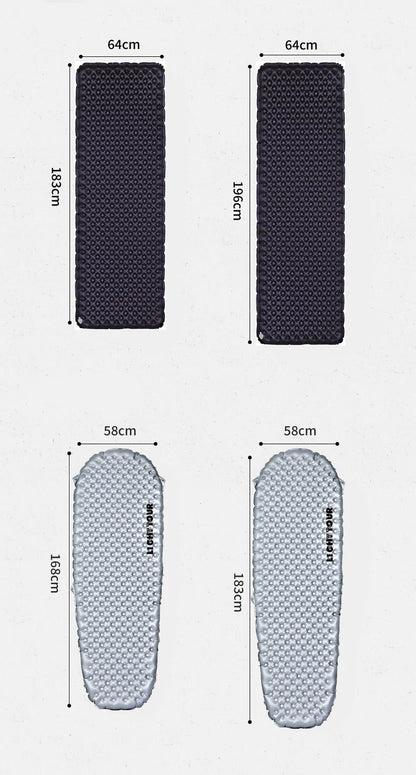 Light Tour Ultralight R3.5/R5.8 Insulated Sleeping Pad 20D Nylon