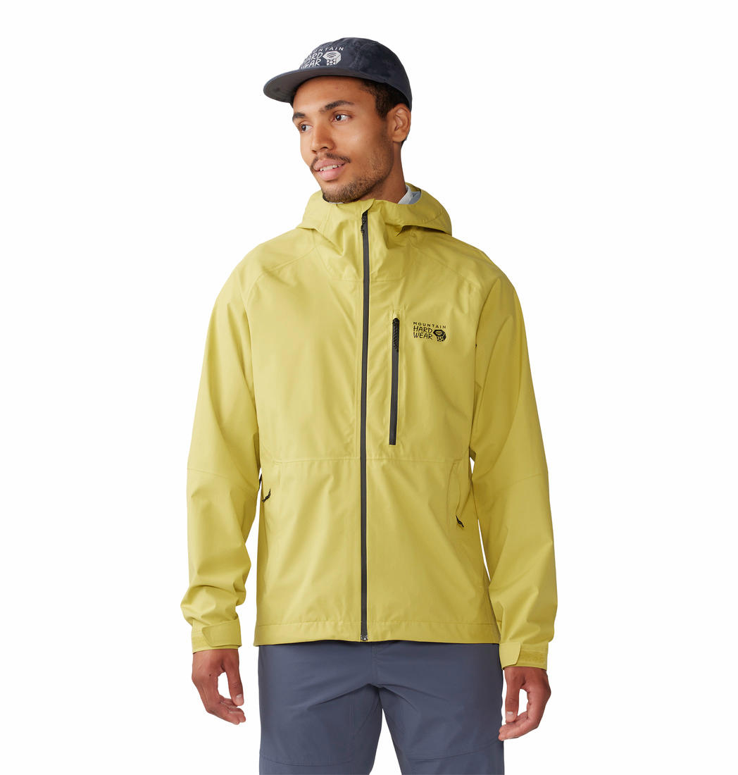 Mountain Hardwear Men’s Green Stretch Ozonic Jacket – Weatherproof & Sustainable