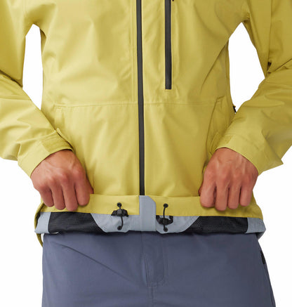 Mountain Hardwear Men’s Green Stretch Ozonic Jacket – Weatherproof & Sustainable