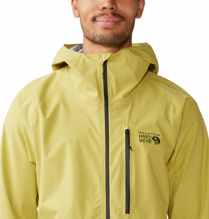 Mountain Hardwear Men’s Green Stretch Ozonic Jacket – Weatherproof & Sustainable