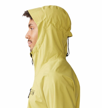 Mountain Hardwear Men’s Green Stretch Ozonic Jacket – Weatherproof & Sustainable