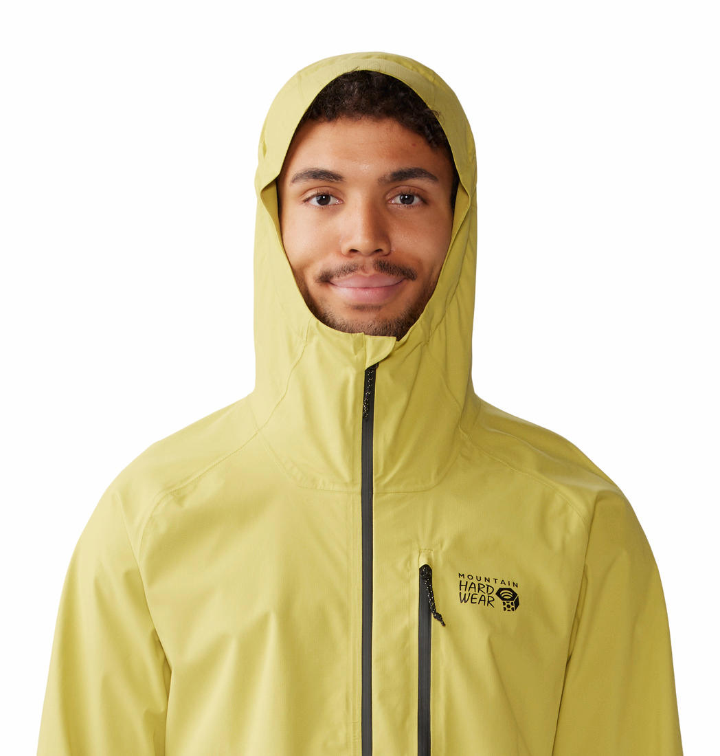 Mountain Hardwear Men’s Green Stretch Ozonic Jacket – Weatherproof & Sustainable