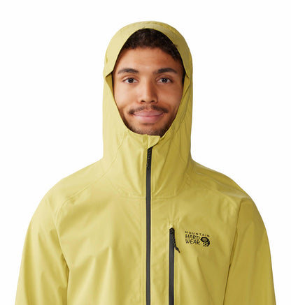 Mountain Hardwear Men’s Green Stretch Ozonic Jacket – Weatherproof & Sustainable