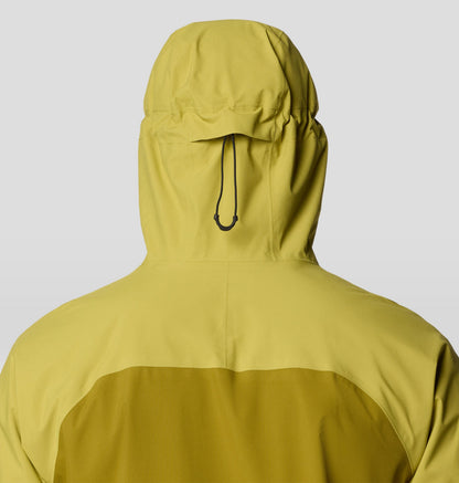 Mountain Hardwear Men Green Dry.Q Stretch Ozonic Rain Jacket