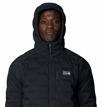 Mountain Hardwear Men Black Stretchdown Hooded Jacket