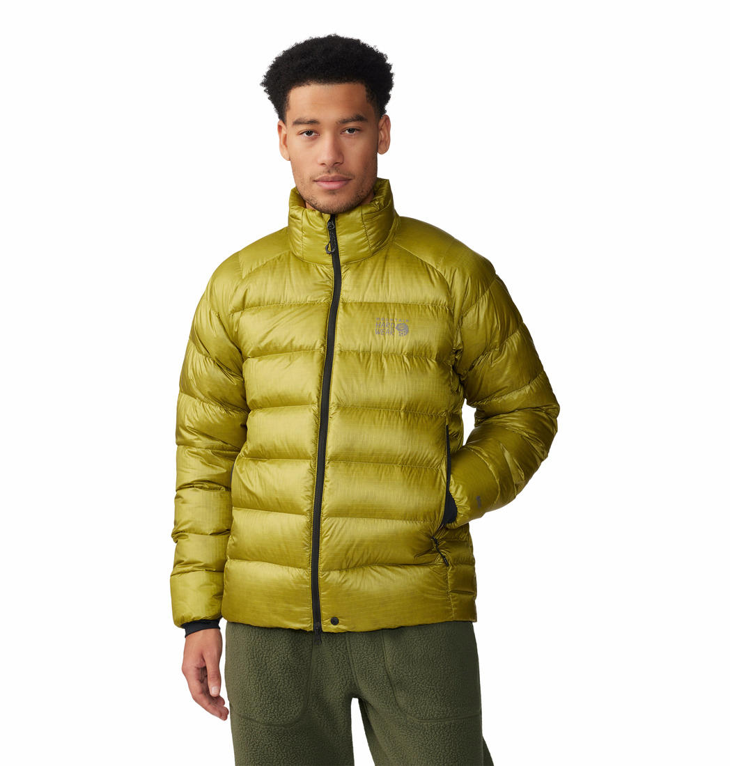Mountain Hardwear Men Green Phantom Alpine Down Jacket