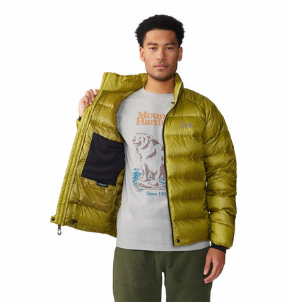 Mountain Hardwear Men Green Phantom Alpine Down Jacket