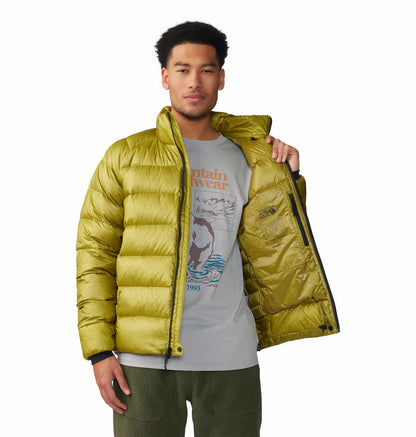 Mountain Hardwear Men Green Phantom Alpine Down Jacket