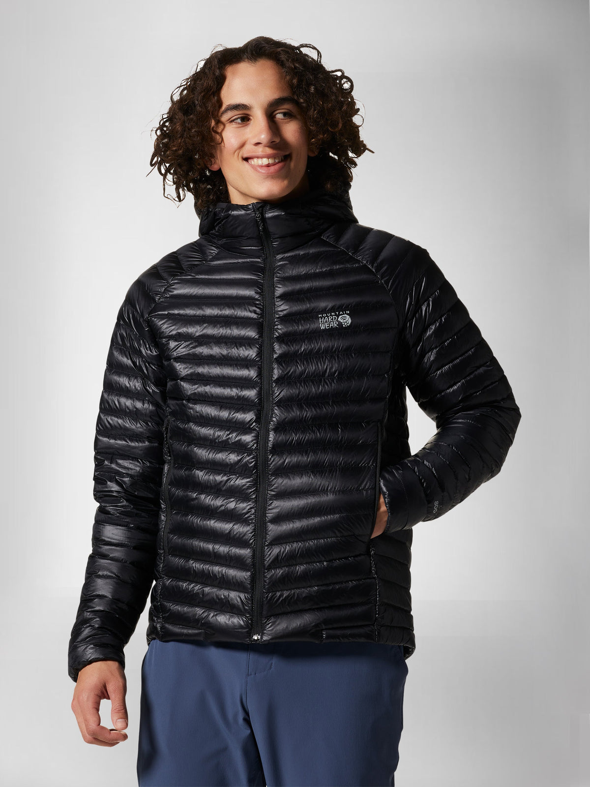 Mountain Hardwear Men Black Q.Shield Ghost Whisperer Down Jacket