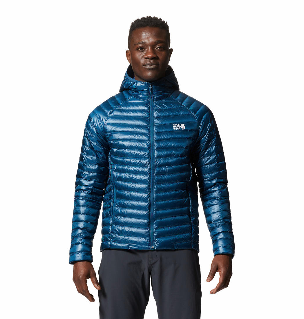 Mountain Hardwear Men Blue Q.Shield Ghost Whisperer Down Jacket