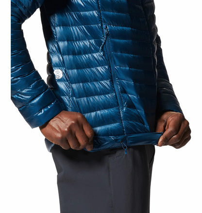 Mountain Hardwear Men Blue Q.Shield Ghost Whisperer Down Jacket