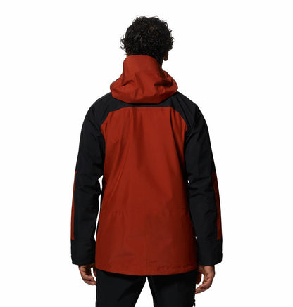 Mountain Hardwear Men Orange GORE-TEX Boundary Ridge Rain Jacket