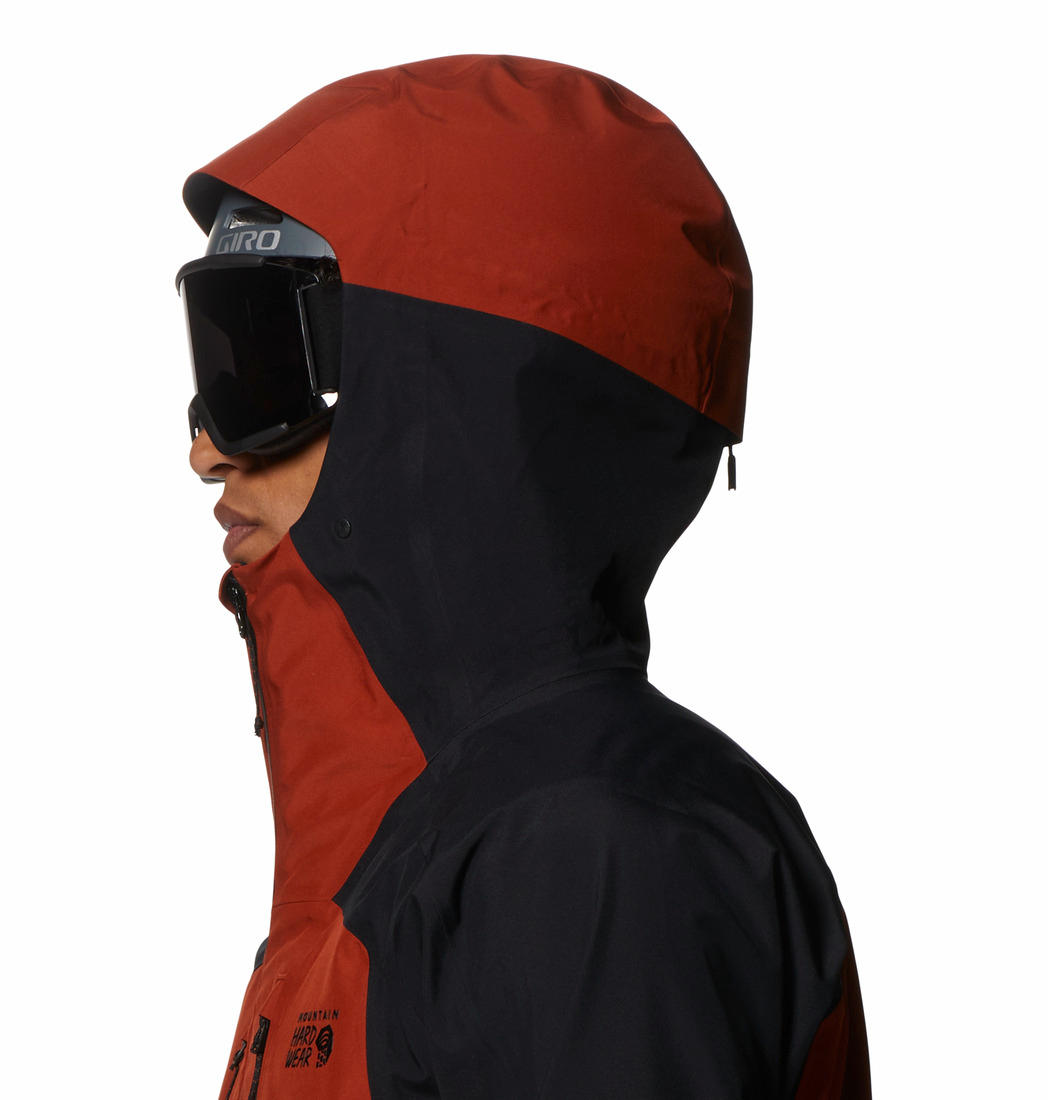 Mountain Hardwear Men Orange GORE-TEX Boundary Ridge Rain Jacket