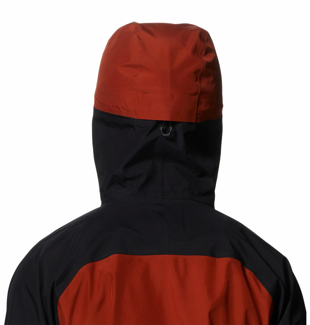 Mountain Hardwear Men Orange GORE-TEX Boundary Ridge Rain Jacket