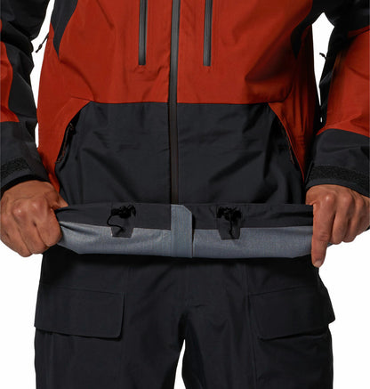 Mountain Hardwear Men Orange GORE-TEX Boundary Ridge Rain Jacket