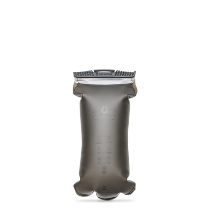 HydraPak Force 2L hydration reservoir in Mammoth Grey back view