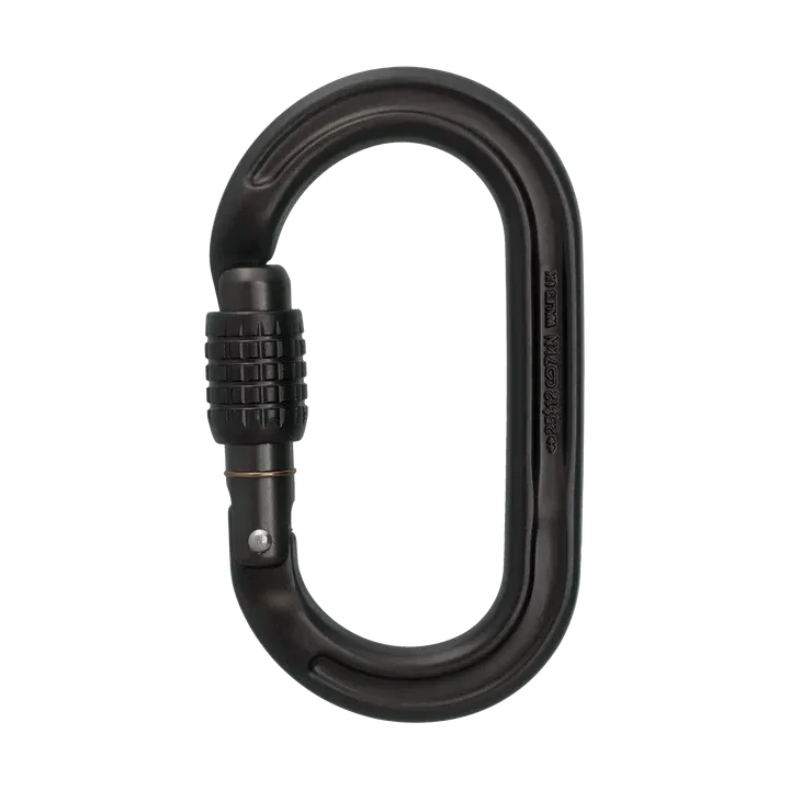 DMM UltraO Screwgate Oval Carabiner - Matt Grey