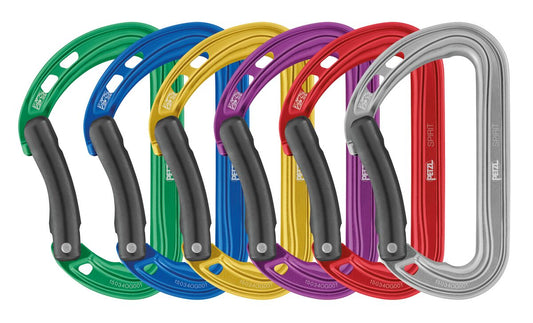 Petzl SPIRIT 6-Pack M061AB01 bent-gate carabiners