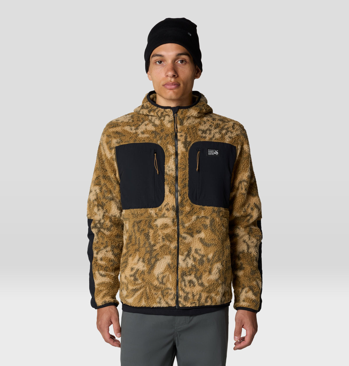 Mountain Hardwear HiCamp Printed Fleece Hoody – Brown