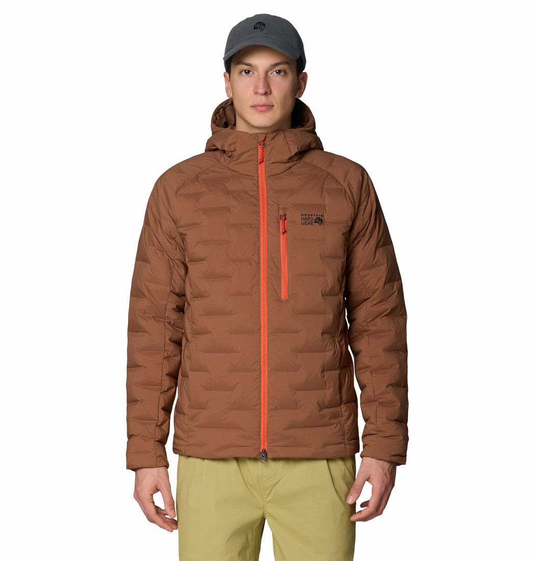 Mountain Hardwear Stretchdown Hooded Down Jacket OM1817 – Brown