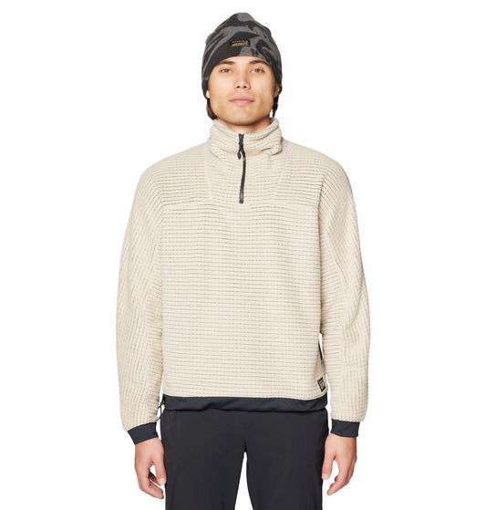 Mountain Hardwear Summit Grid Big Grid Half-Zip Fleece – Beige