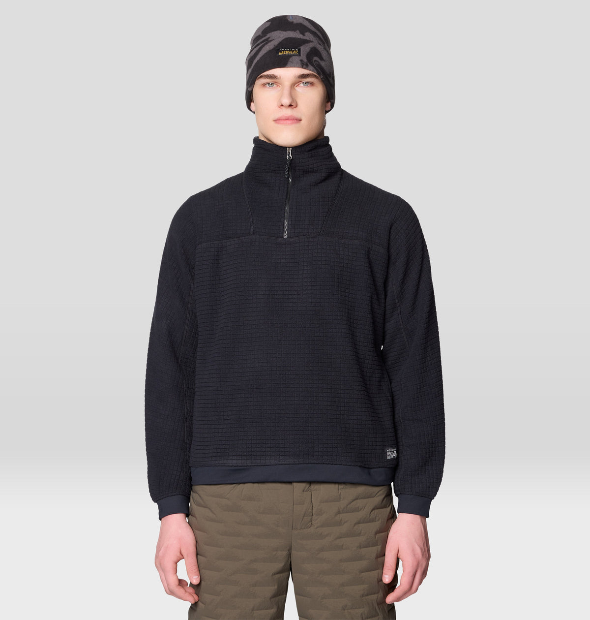 Mountain Hardwear Summit Grid Big Grid Half-Zip Fleece – Black