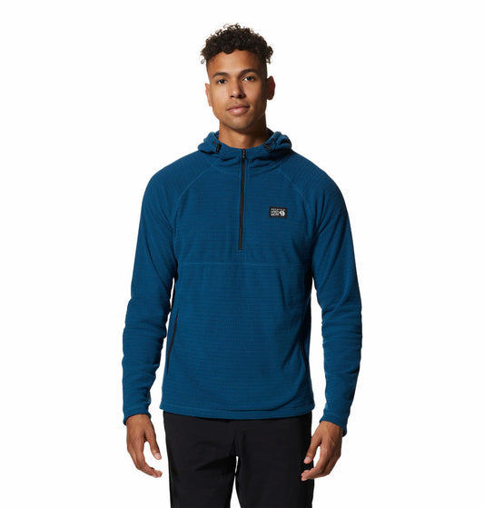 Mountain Hardwear Summit Grid Fleece Hoody – Blue
