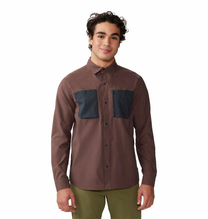 Mountain Hardwear Trail Sender Long-Sleeve Shirt – Brown