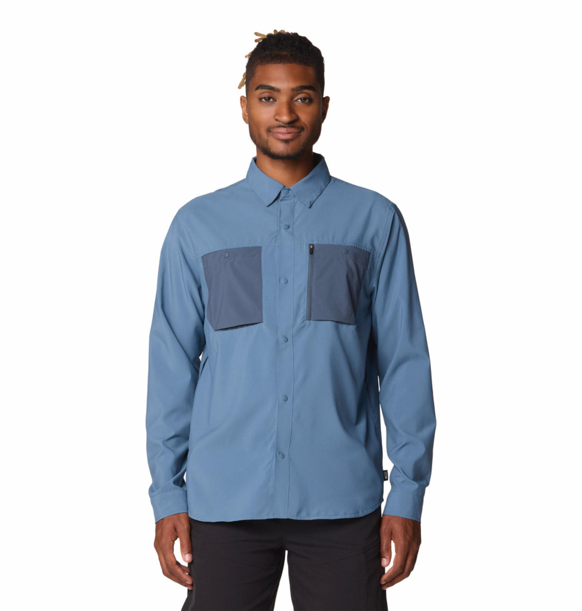Mountain Hardwear Trail Sender Long-Sleeve Shirt – Blue